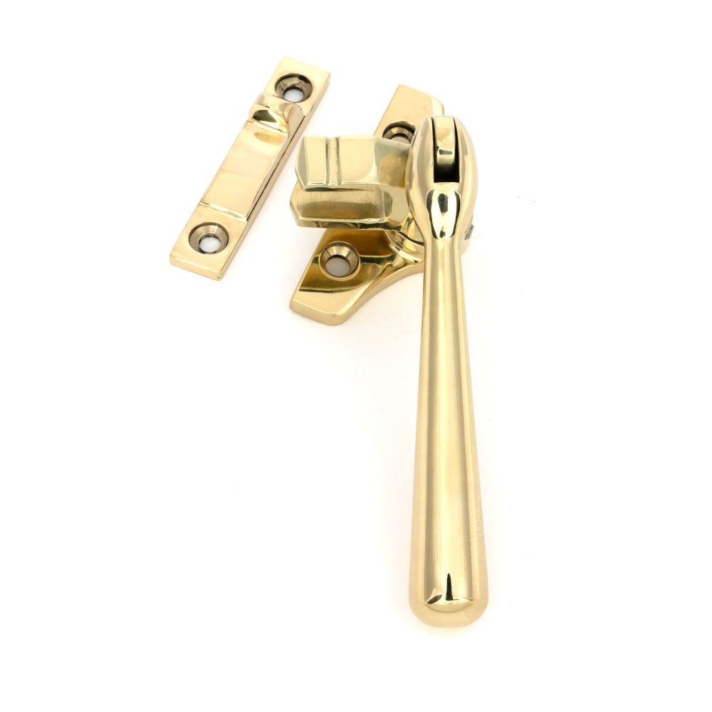 From The Anvil - Polished Brass Night-Vent Locking Newbury Fastener (Steel Window) | Sku. 52000 | Trade Door Handles.