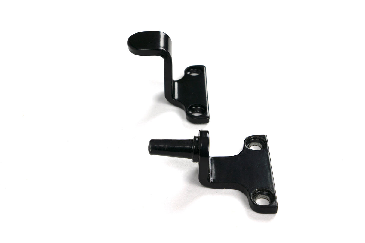 From The Anvil - Black 8" Avon Stay (Steel Window) | Sku. 52008 | Trade Door Handles.
