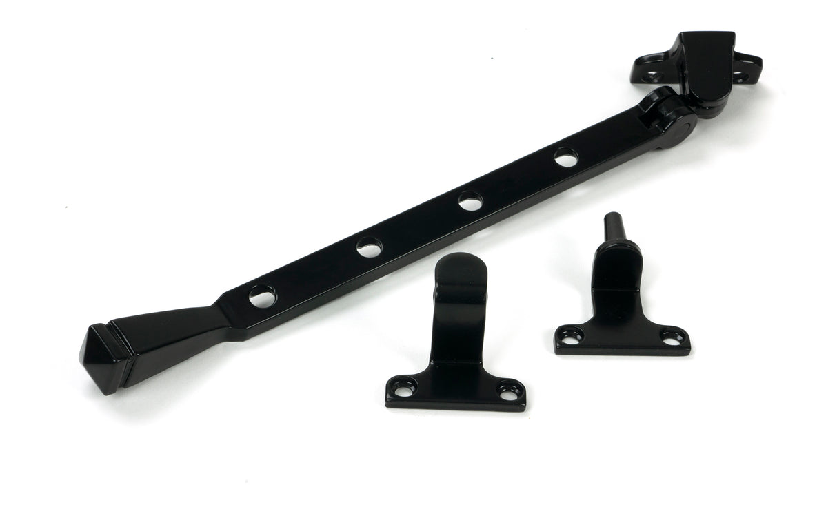 From The Anvil - Black 10" Avon Stay (Steel Window) | Sku. 52012 | Trade Door Handles.