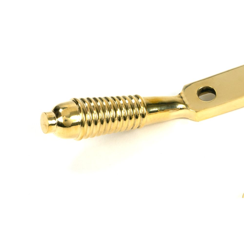 From The Anvil - Polished Brass 8" Reeded Stay (Steel Window) | Sku. 52018 | Trade Door Handles.