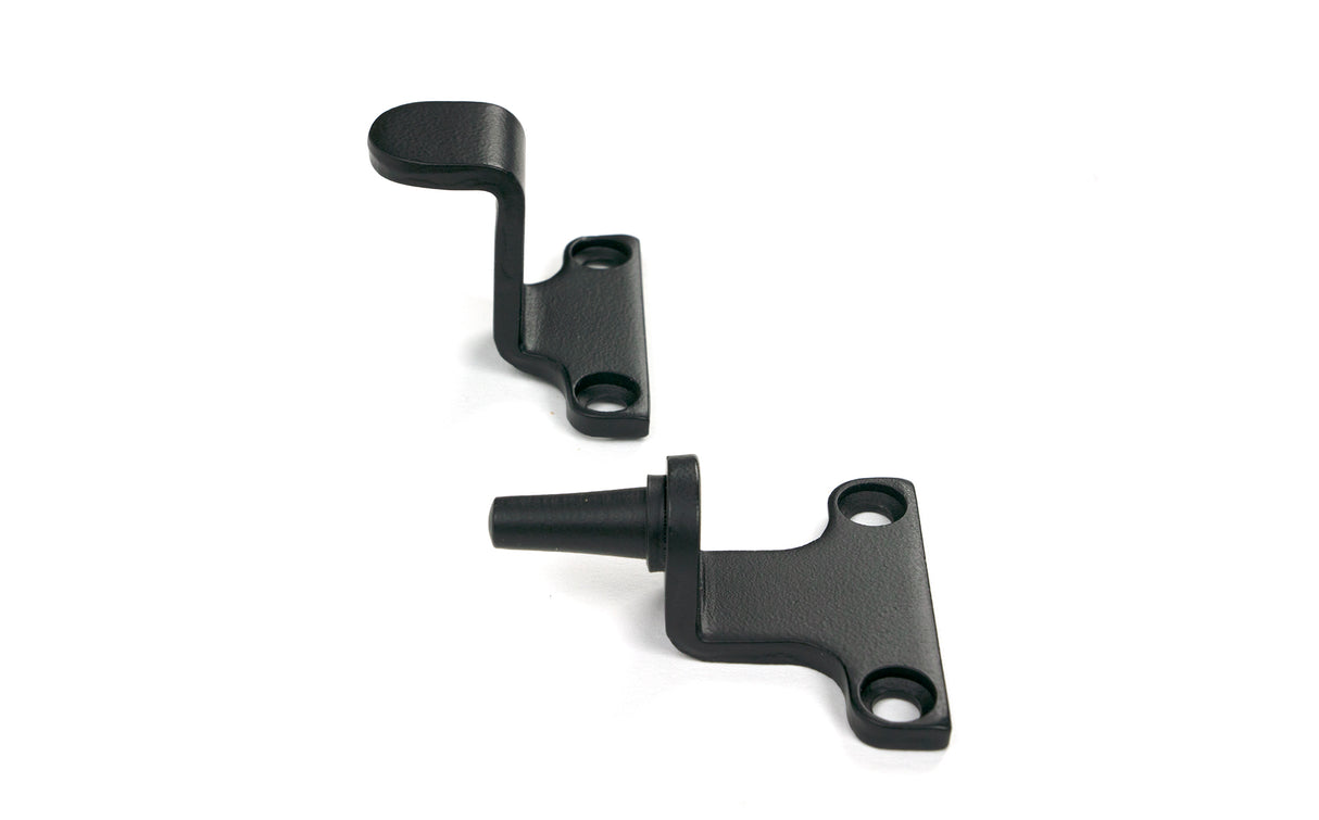 From The Anvil - Matt Black 10" Reeded Stay (Steel Window) | Sku. 52020 | Trade Door Handles.