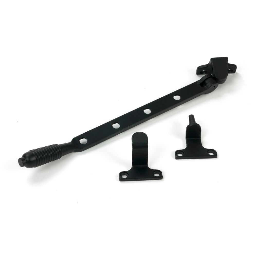 From The Anvil - Matt Black 10" Reeded Stay (Steel Window) | Sku. 52020 | Trade Door Handles.