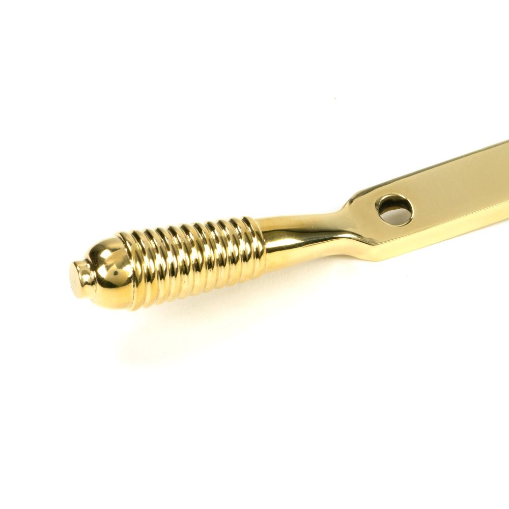 From The Anvil - Polished Brass 10" Reeded Stay (Steel Window) | Sku. 52022 | Trade Door Handles.