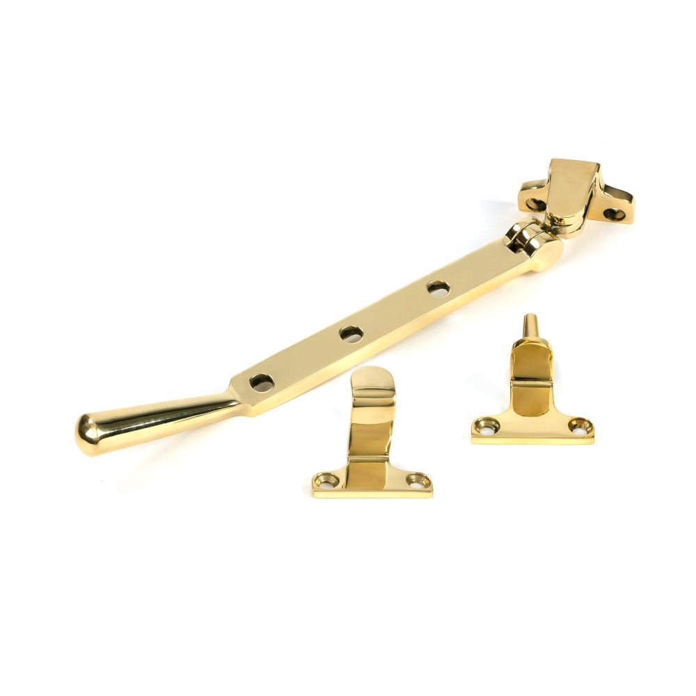 From The Anvil - Polished Brass 8" Newbury Stay (Steel Window) | Sku. 52026 | Trade Door Handles.