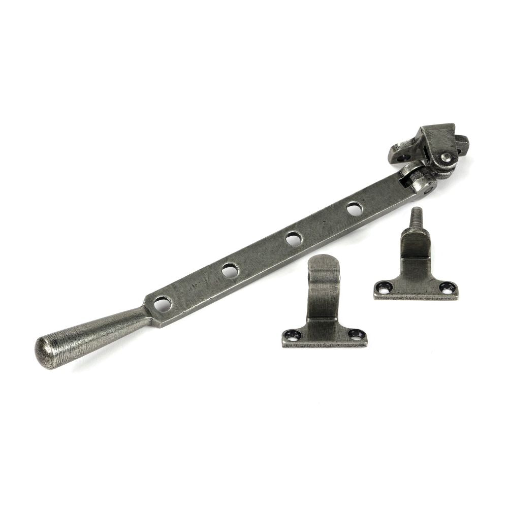 From The Anvil - Pewter 10" Newbury Stay (Steel Window) | Sku. 52029 | Trade Door Handles.