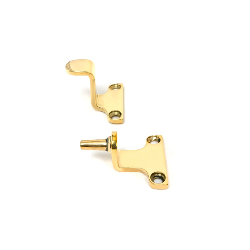 From The Anvil - Polished Brass 10" Newbury Stay (Steel Window) | Sku. 52030 | Trade Door Handles.