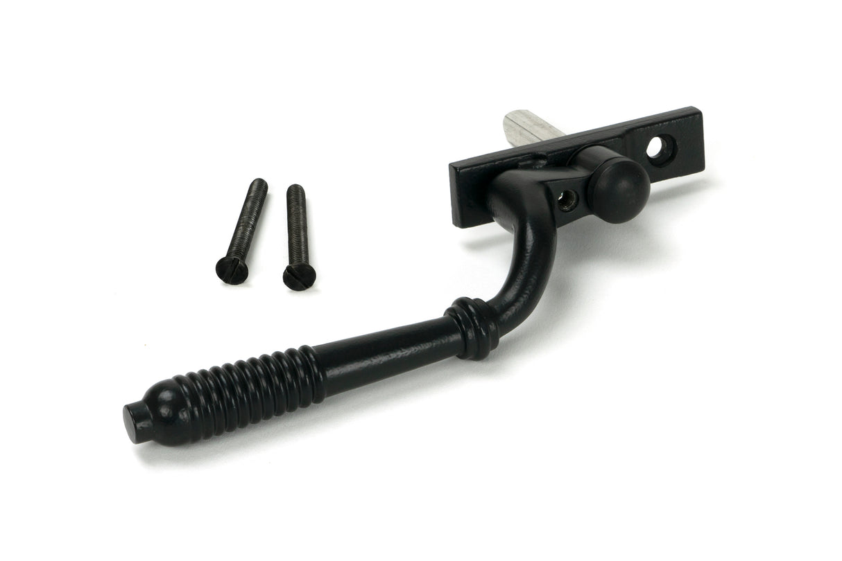 From The Anvil - Matt Black Reeded Espag - RH | Sku. 52050 | Trade Door Handles.