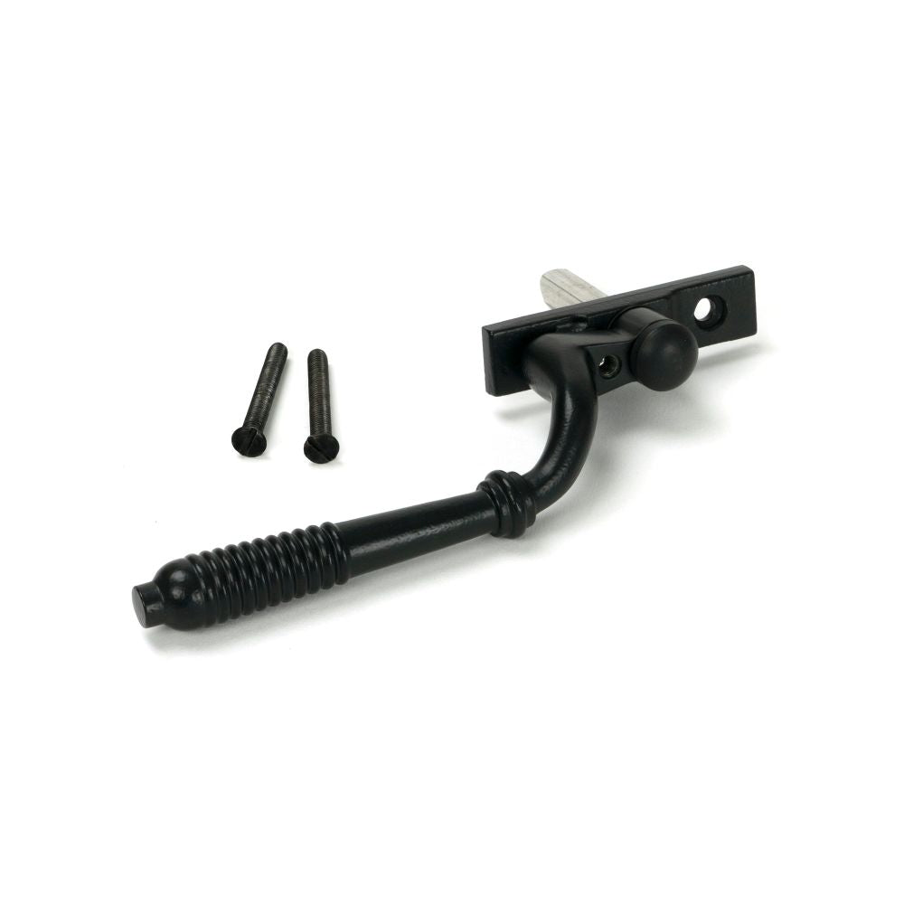 From The Anvil - Matt Black Reeded Espag - RH | Sku. 52050 | Trade Door Handles.