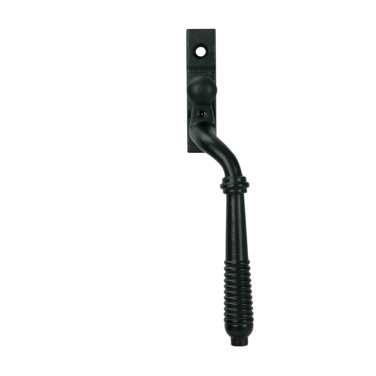 From The Anvil - Matt Black Reeded Espag - RH | Sku. 52050 | Trade Door Handles.