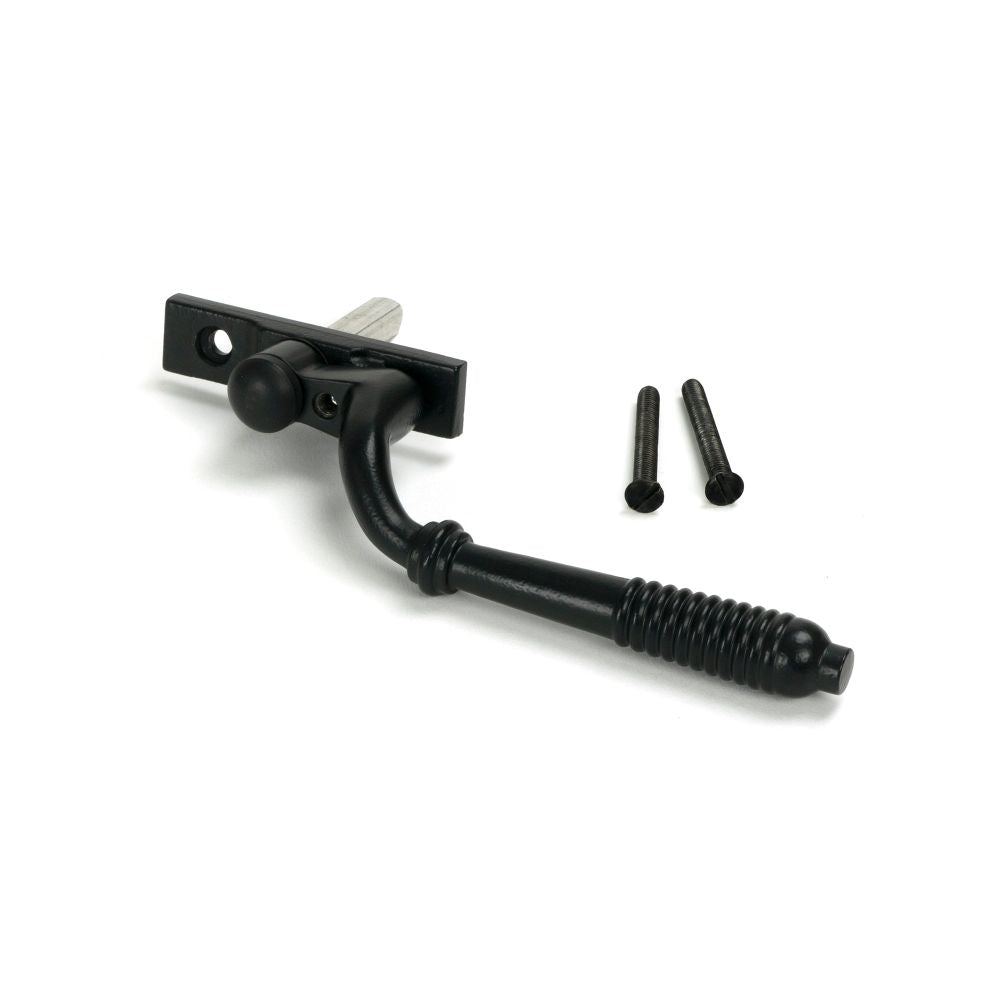 From The Anvil - Matt Black Reeded Espag - LH | Sku. 52051 | Trade Door Handles.