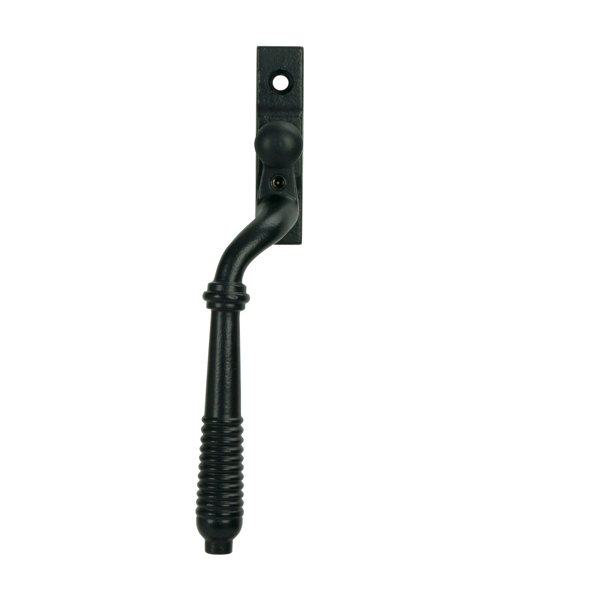 From The Anvil - Matt Black Reeded Espag - LH | Sku. 52051 | Trade Door Handles.