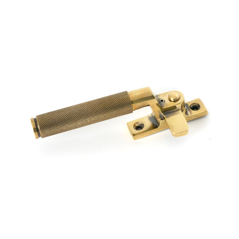 From The Anvil - Aged Brass Locking Brompton Fastener LH | Sku. 52115 | Trade Door Handles.