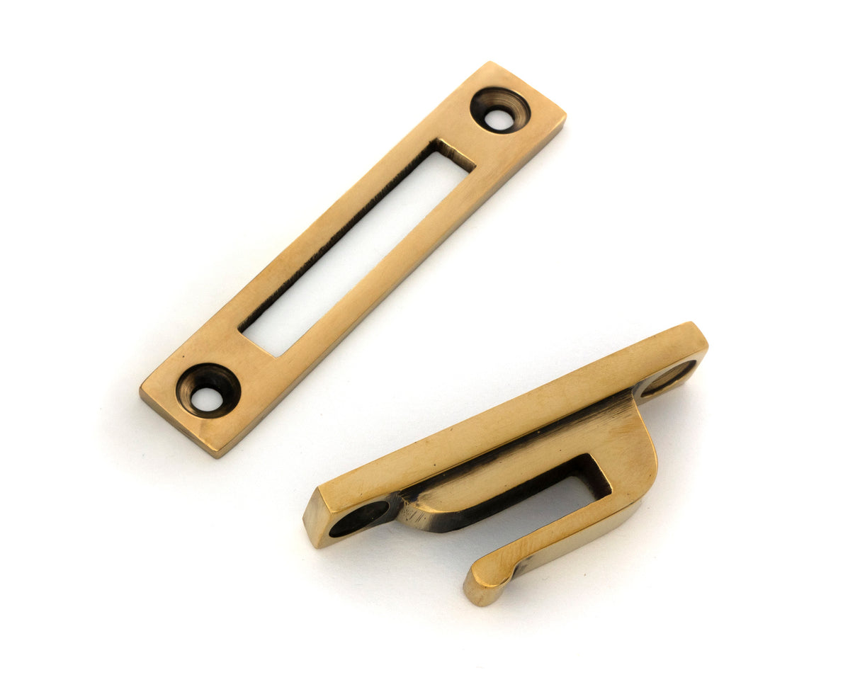 From The Anvil - Aged Brass Locking Brompton Fastener LH | Sku. 52115 | Trade Door Handles.