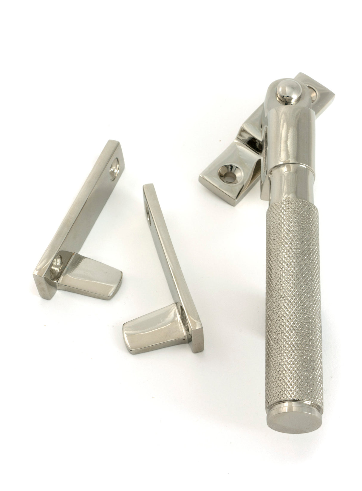 From The Anvil - Polished Nickel Night-Vent Locking Brompton Fastener | Sku. 52129 | Trade Door Handles.