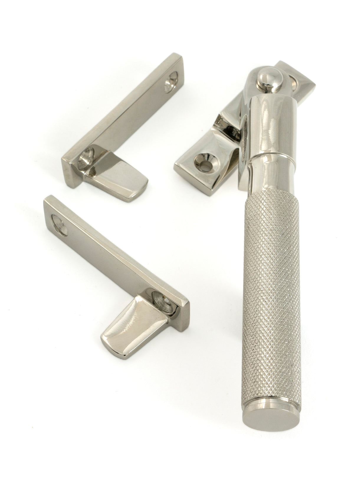 From The Anvil - Polished Nickel Night-Vent Locking Brompton Fastener | Sku. 52129 | Trade Door Handles.