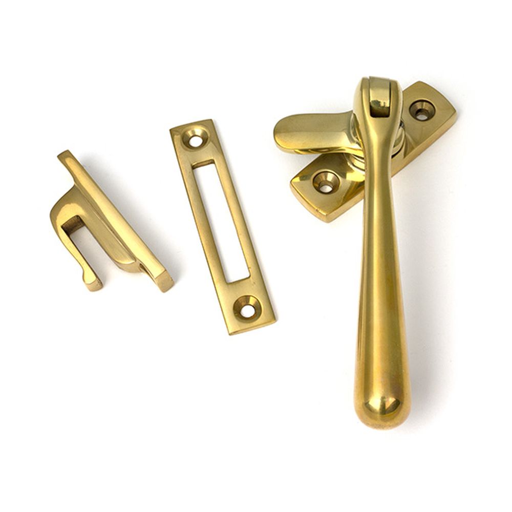 High quality images of the From The Anvil - Polished Brass Locking Newbury Fastener | Sku. Anvil-52151 | available to order from Trade Door Handles, quick delivery at discounted prices.