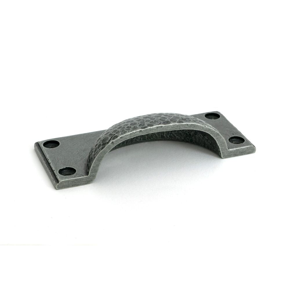From The Anvil - Pewter Hammered Art Deco Drawer Pull | Sku. 52157 | Trade Door Handles.