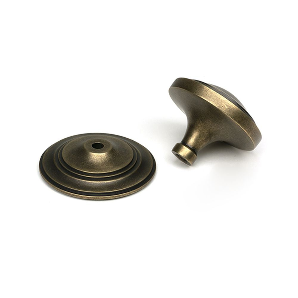High quality images of the From The Anvil - Burnished Brass Art Deco Centre Door Knob | Sku. Anvil-52160 | available to order from Trade Door Handles, quick delivery at discounted prices.
