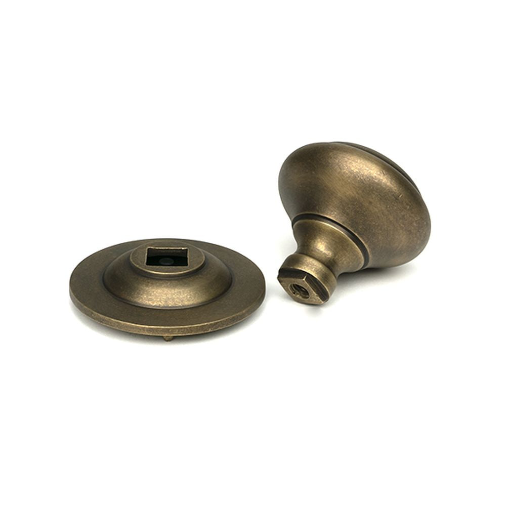 High quality images of the From The Anvil - Burnished Brass Round Centre Door Knob | Sku. Anvil-52162 | available to order from Trade Door Handles, quick delivery at discounted prices.