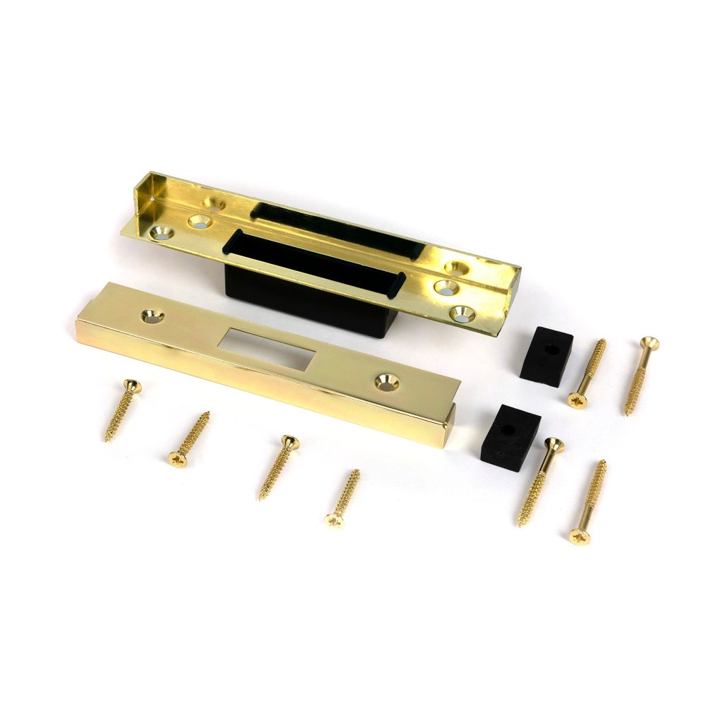 From The Anvil - 1/2" Rebate Kit for Dead Lock Polished Brass | Sku. 52198 | Trade Door Handles.