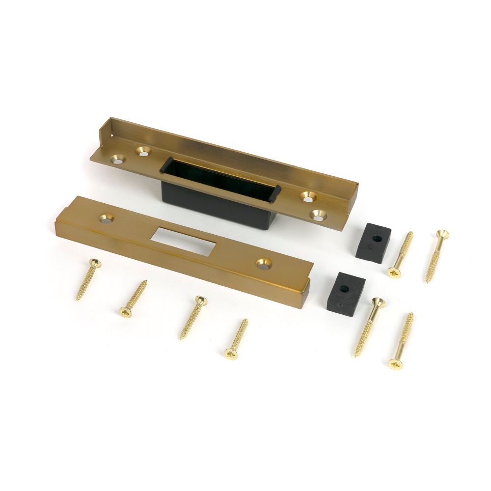 From The Anvil - 1/2" Rebate Kit for Dead Lock Satin Brass | Sku. 52200 | Trade Door Handles.