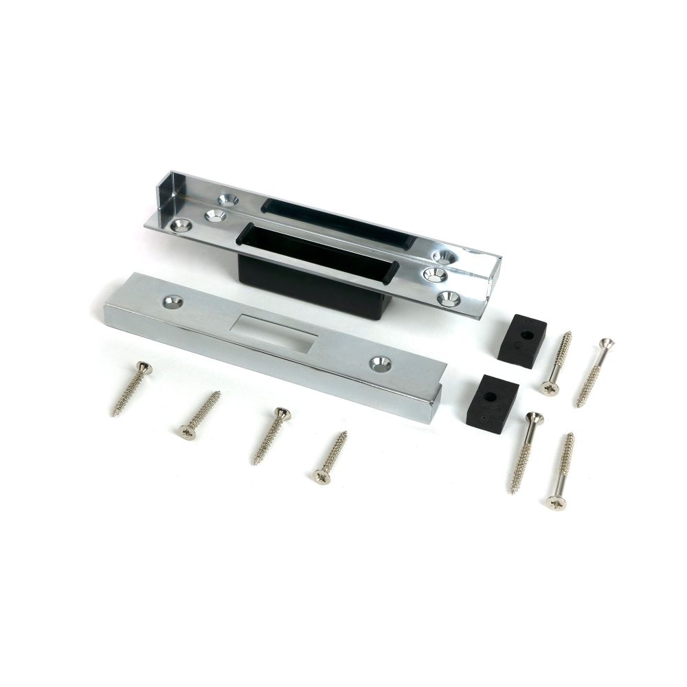 From The Anvil - 1/2" Rebate Kit for Dead Lock Polished Chrome | Sku. 52202 | Trade Door Handles.