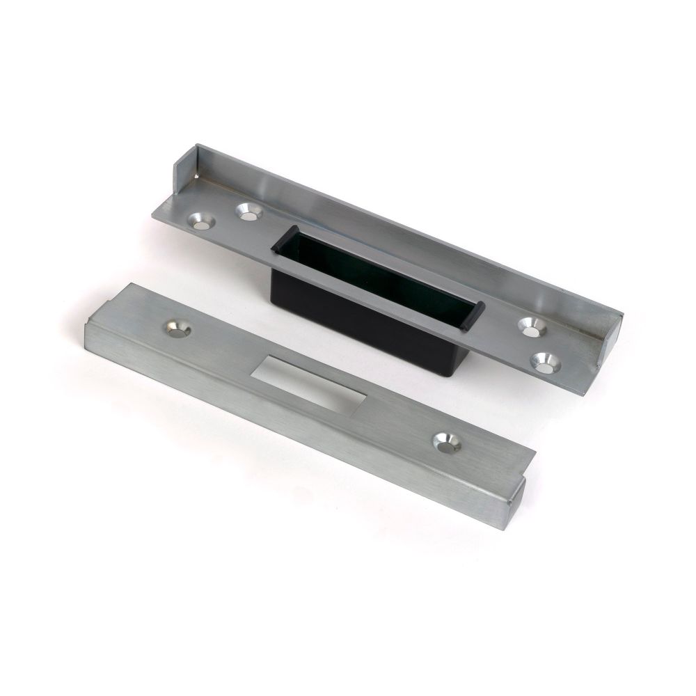 From The Anvil - 1/2" Rebate Kit for Dead Lock Satin Chrome | Sku. 52203 | Trade Door Handles.