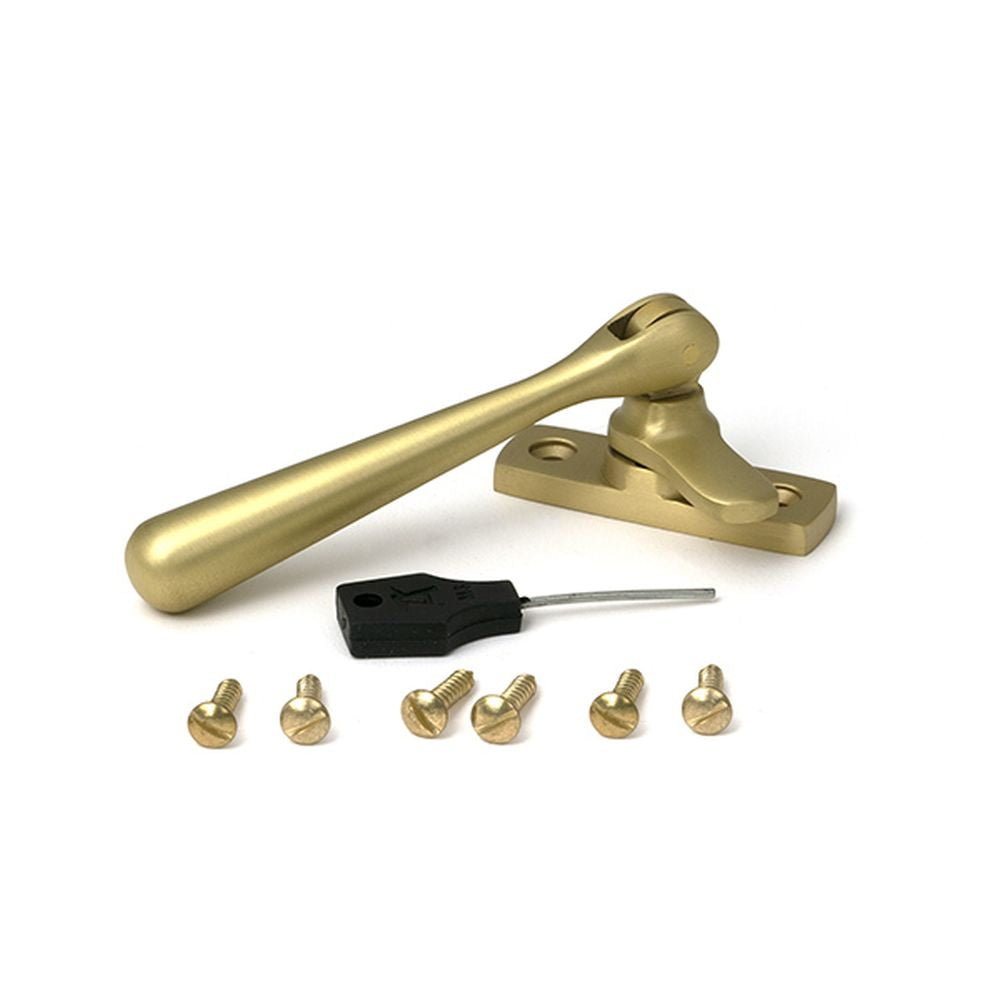 High quality images of the From The Anvil - Satin Brass Locking Newbury Fastener | Sku. Anvil-52314 | available to order from Trade Door Handles, quick delivery at discounted prices.