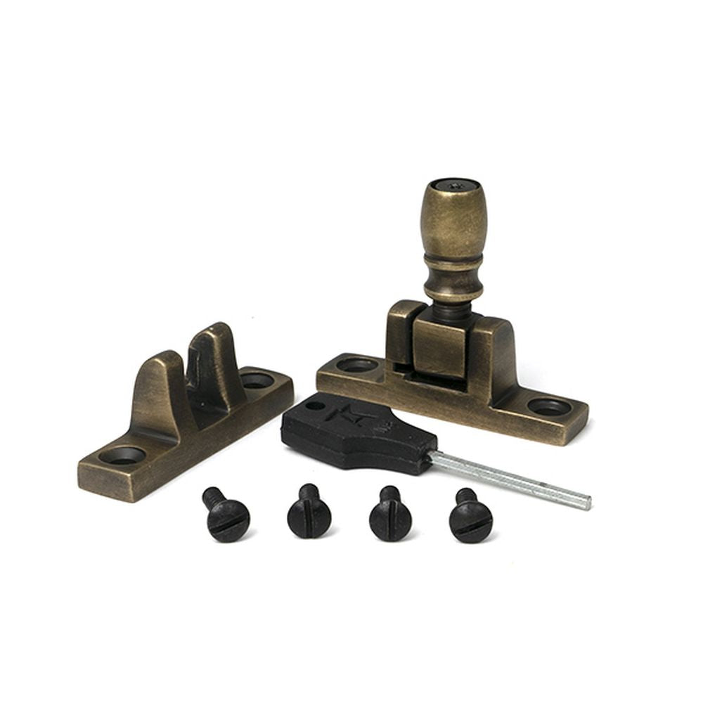 High quality images of the From The Anvil - Burnished Brass Mushroom Brighton Fastener - Narrow (Square) | Sku. Anvil-52352 | available to order from Trade Door Handles, quick delivery at discounted prices.