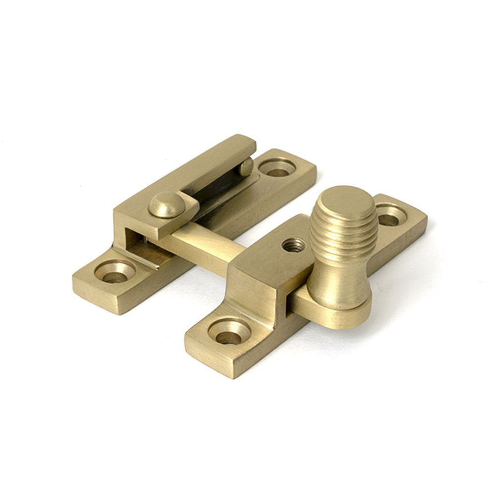 High quality images of the From The Anvil - Satin Brass Beehive Quadrant Fastener - Narrow | Sku. Anvil-52363 | available to order from Trade Door Handles, quick delivery at discounted prices.