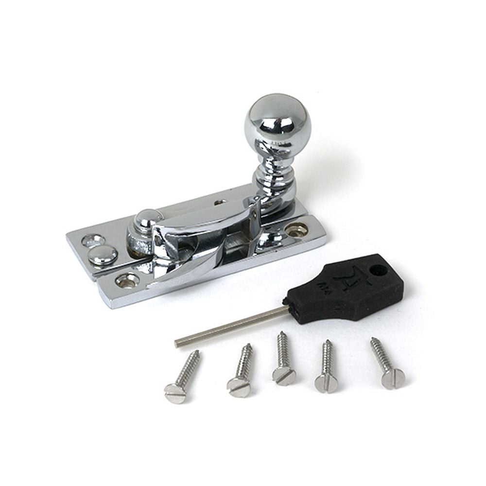 High quality images of the From The Anvil - Polished Chrome Sash Hook Fastener | Sku. Anvil-52372 | available to order from Trade Door Handles, quick delivery at discounted prices.