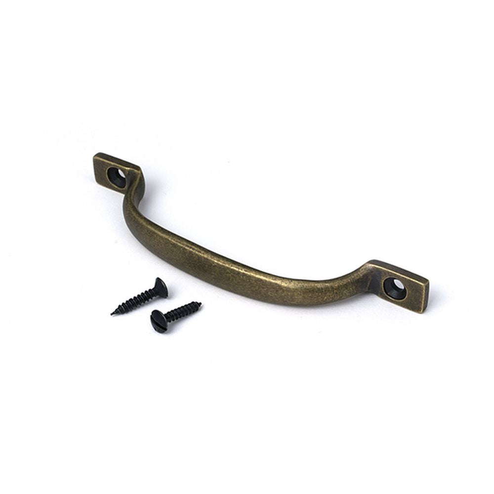 High quality images of the From The Anvil - Burnished Brass Slim Sash Pull | Sku. Anvil-52384 | available to order from Trade Door Handles, quick delivery at discounted prices.