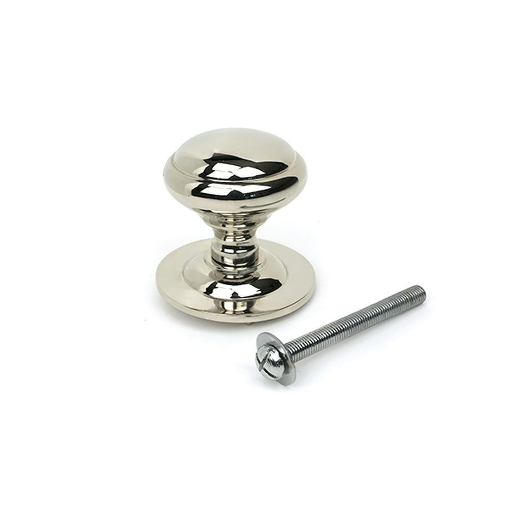 High quality images of the From The Anvil - Polished Nickel Round Centre Door Knob | Sku. Anvil-52406 | available to order from Trade Door Handles, quick delivery at discounted prices.