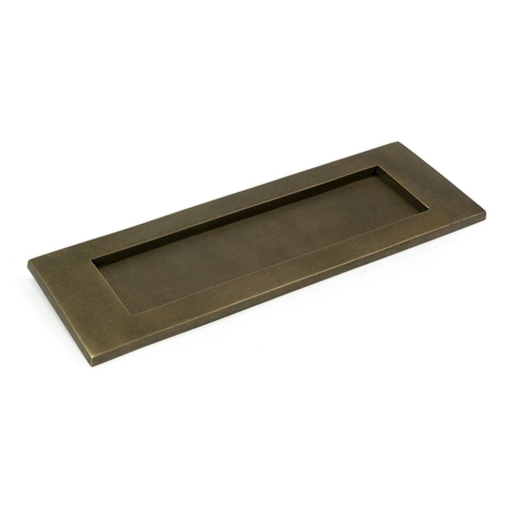High quality images of the From The Anvil - Burnished Brass Large Letter Plate | Sku. Anvil-52411 | available to order from Trade Door Handles, quick delivery at discounted prices.