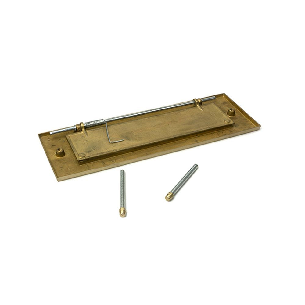 High quality images of the From The Anvil - Satin Brass Large Letter Plate | Sku. Anvil-52413 | available to order from Trade Door Handles, quick delivery at discounted prices.