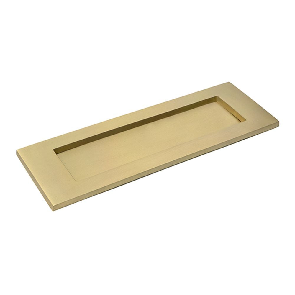 High quality images of the From The Anvil - Satin Brass Large Letter Plate | Sku. Anvil-52413 | available to order from Trade Door Handles, quick delivery at discounted prices.