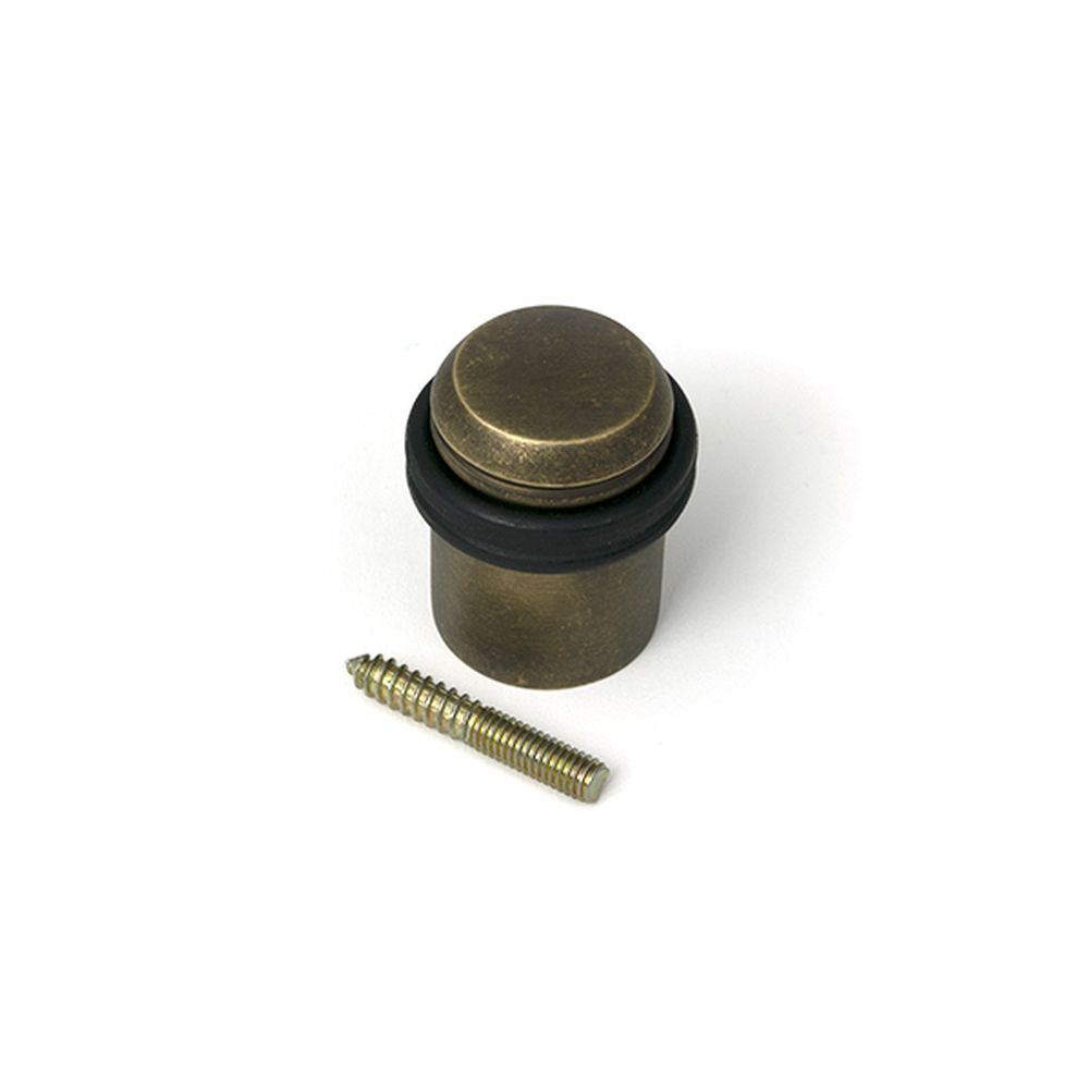 High quality images of the From The Anvil - Burnished Brass Floor Mounted Door Stop | Sku. Anvil-52471 | available to order from Trade Door Handles, quick delivery at discounted prices.