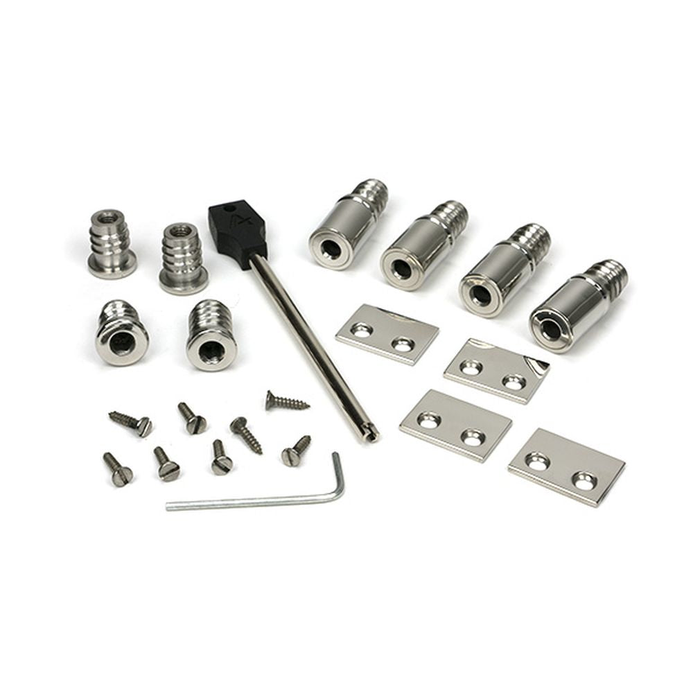 High quality images of the From The Anvil - Polished Marine SS (316) Secure Stops (Pack of 4) | Sku. Anvil-52477 | available to order from Trade Door Handles, quick delivery at discounted prices.