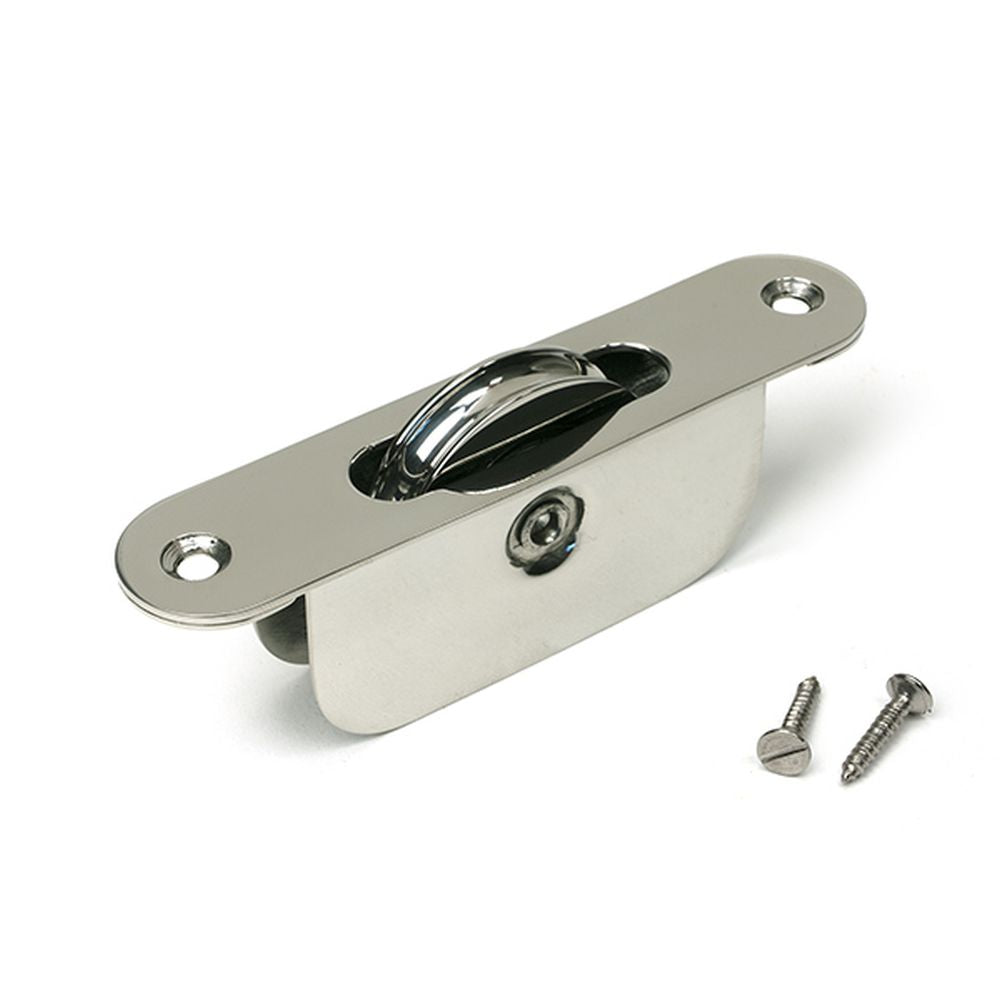 High quality images of the From The Anvil - Polished Marine SS (316) Radiused Sash Pulley 75kg | Sku. Anvil-52484 | available to order from Trade Door Handles, quick delivery at discounted prices.