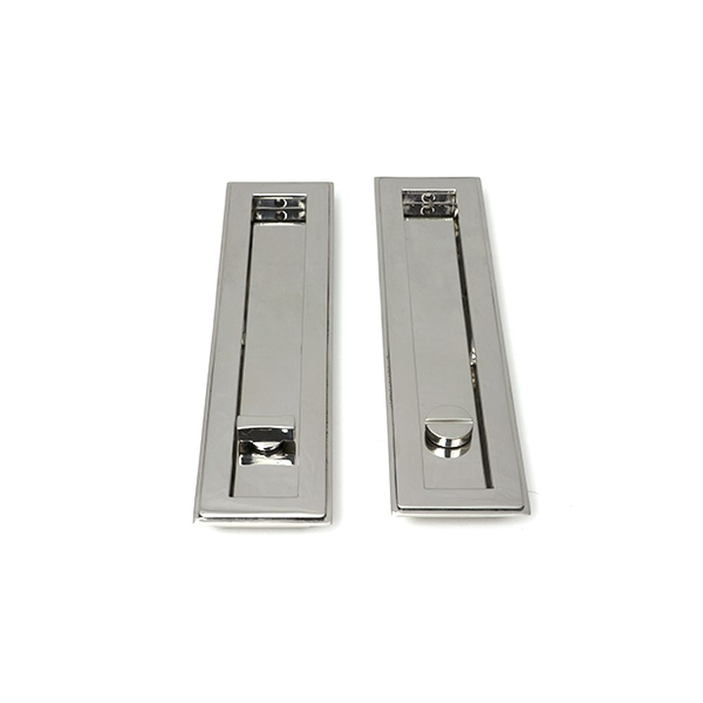 High quality images of the From The Anvil - Polished Marine SS (316) 250mm Art Deco Rectangular Pull -Privacy Set | Sku. Anvil-52499 | available to order from Trade Door Handles, quick delivery at discounted prices.