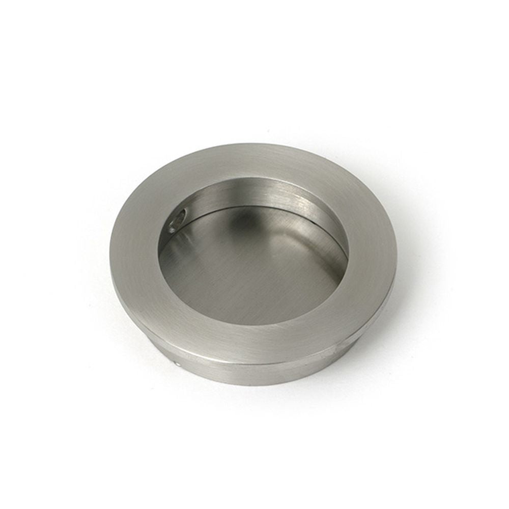 High quality images of the From The Anvil - Satin Marine SS (316) 60mm Plain Round Pull | Sku. Anvil-52510 | available to order from Trade Door Handles, quick delivery at discounted prices.