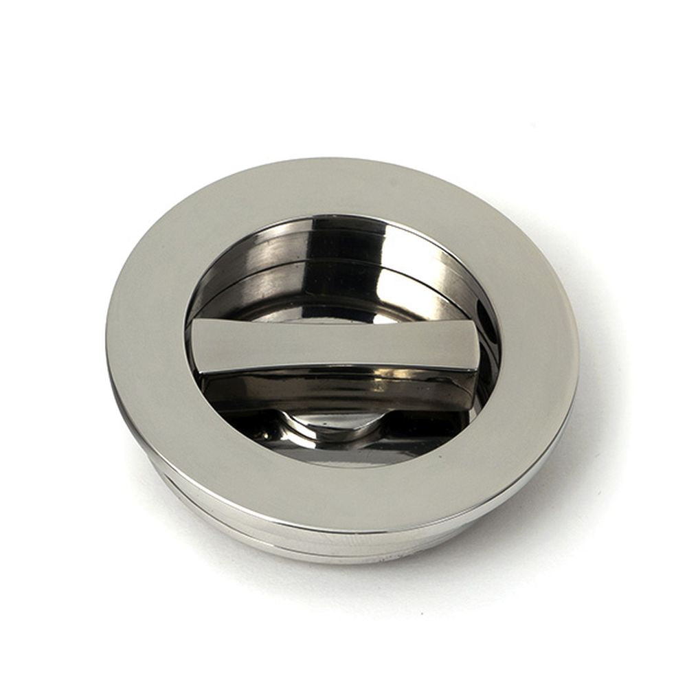 High quality images of the From The Anvil - Polished Marine SS (316) 60mm Plain Round Pull - Privacy Set | Sku. Anvil-52517 | available to order from Trade Door Handles, quick delivery at discounted prices.