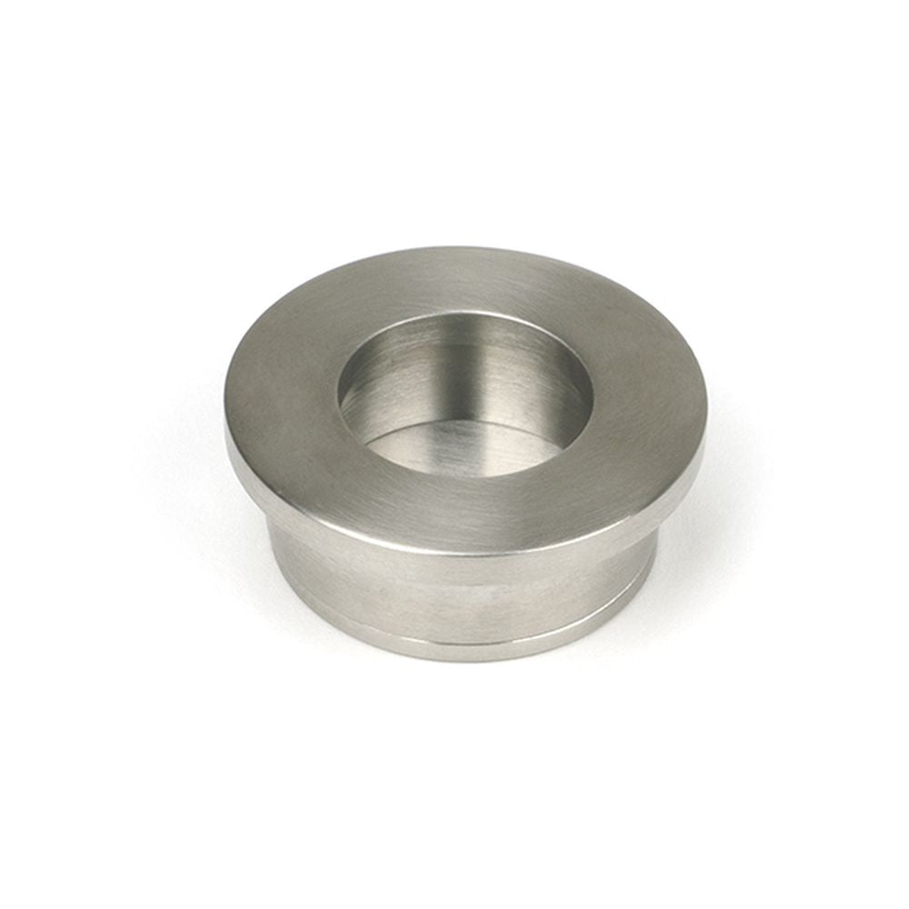 High quality images of the From The Anvil - Satin Marine SS (316) 34mm Round Finger Edge Pull | Sku. Anvil-52522 | available to order from Trade Door Handles, quick delivery at discounted prices.