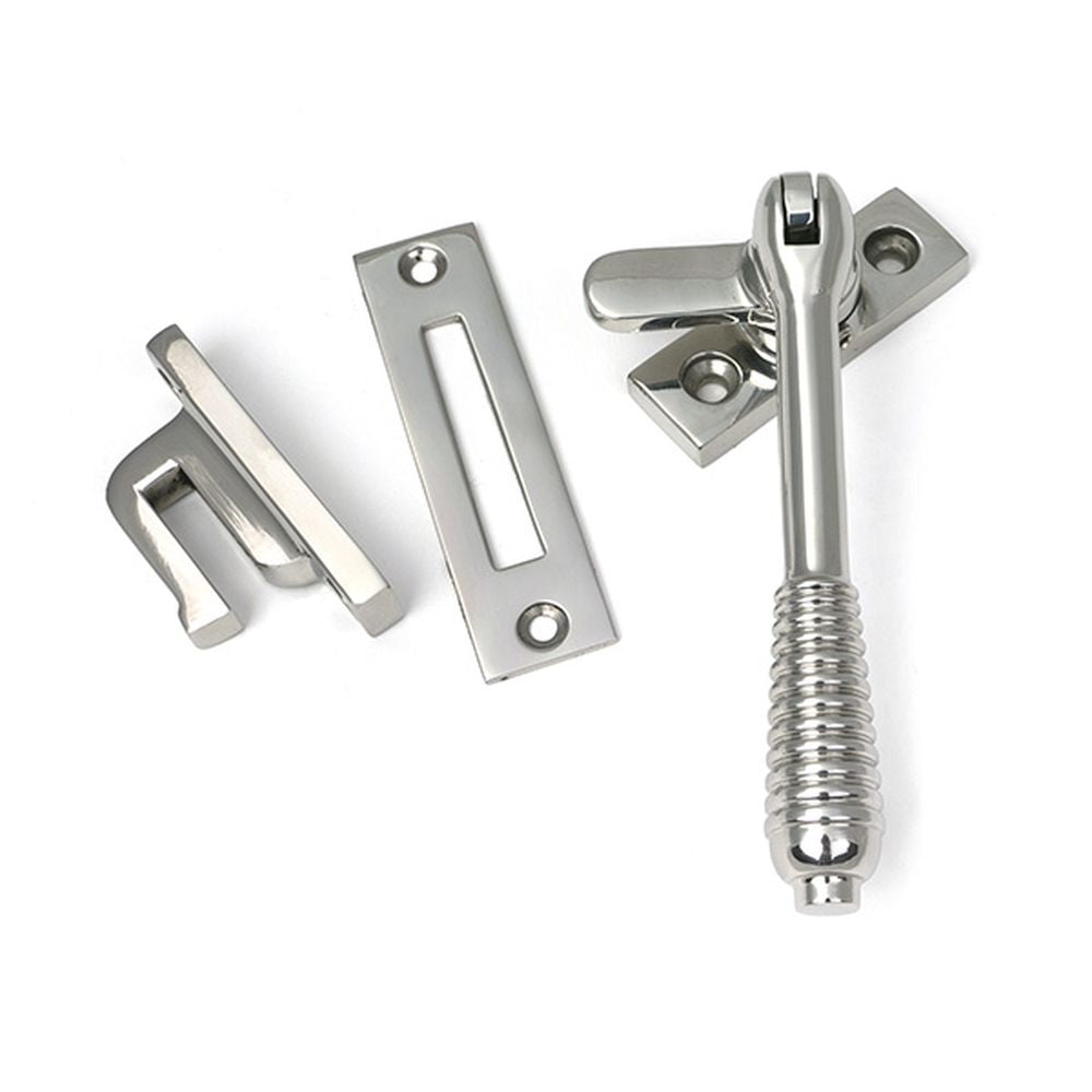 High quality images of the From The Anvil - Polished Marine SS (316) Locking Reeded Fastener | Sku. Anvil-52531 | available to order from Trade Door Handles, quick delivery at discounted prices.