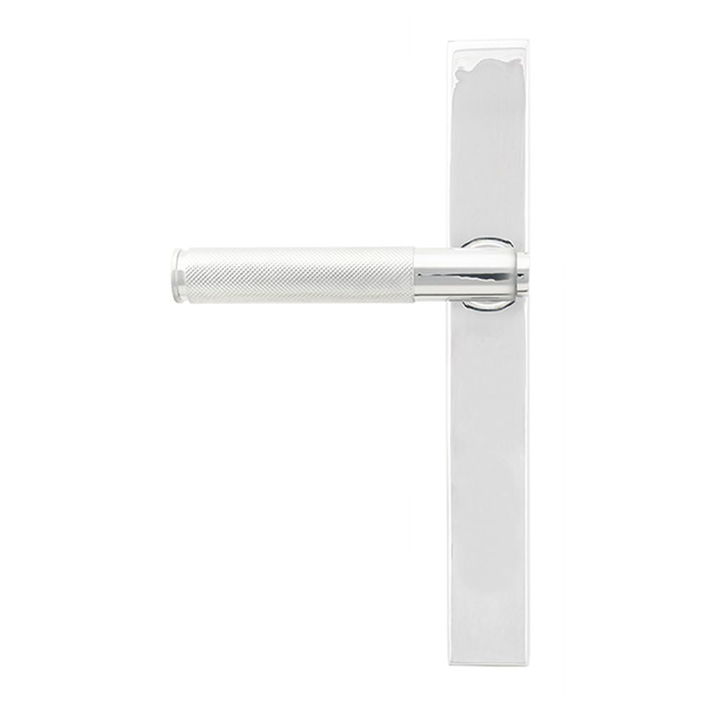 High quality images of the From The Anvil - Polished Chrome Brompton Slimline Lever Espag. Latch Set | Sku. Anvil-52537 | available to order from Trade Door Handles, quick delivery at discounted prices.
