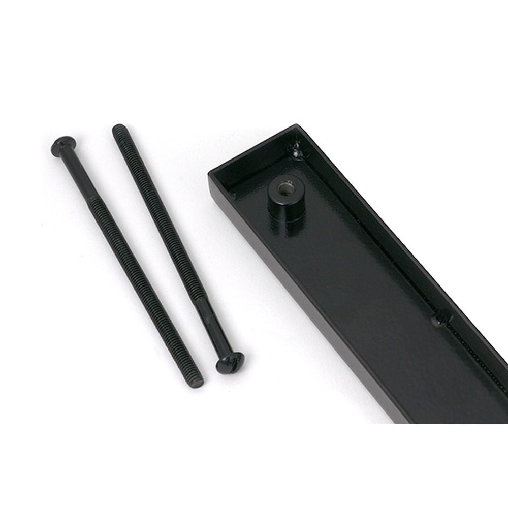 High quality images of the From The Anvil - Black Slimline External Blank Plate (Each) | Sku. Anvil-52568 | available to order from Trade Door Handles, quick delivery at discounted prices.