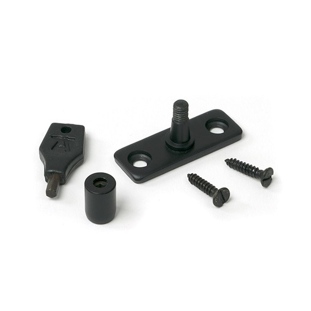 High quality images of the From The Anvil - Matt Black Locking Stay Pin | Sku. Anvil-52581 | available to order from Trade Door Handles, quick delivery at discounted prices.