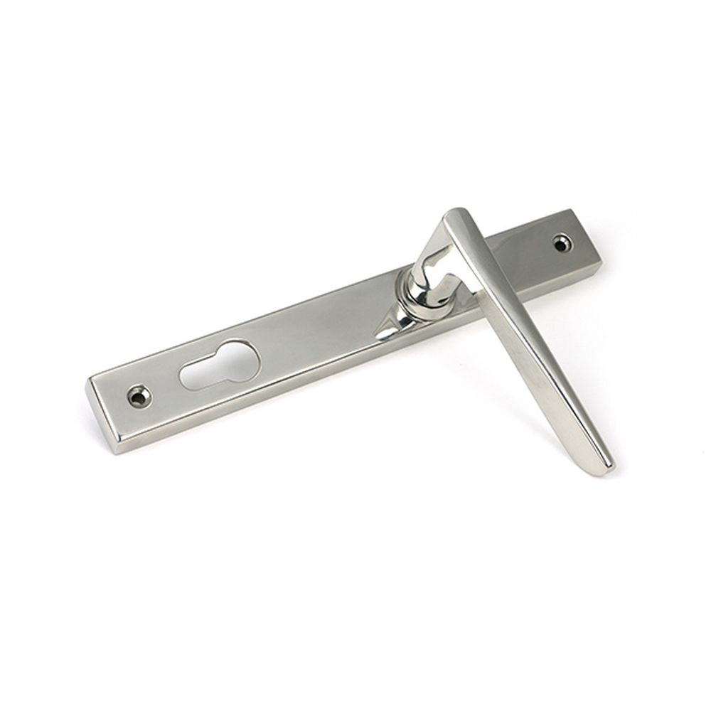High quality images of the From The Anvil - Polished Marine SS (316) Eaton Slimline Lever Espag. Lock Set | Sku. Anvil-52609 | available to order from Trade Door Handles, quick delivery at discounted prices.