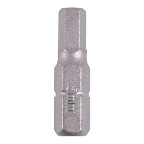 This is an image of Timco - S2 Driver Bits - HX 5.0 x 25 (2 Pieces Blister Pack) 5HX25GB