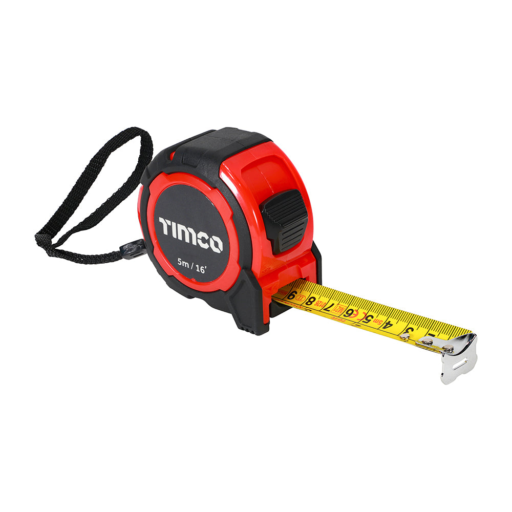 This is an image of Timco - Tape Measure 5m/16ft x 25mm 5MTAPEM
